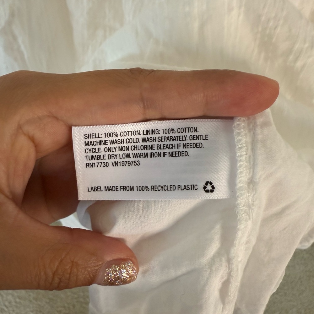 Universal Thread White Sleeveless Square Neck Sun… - image 4